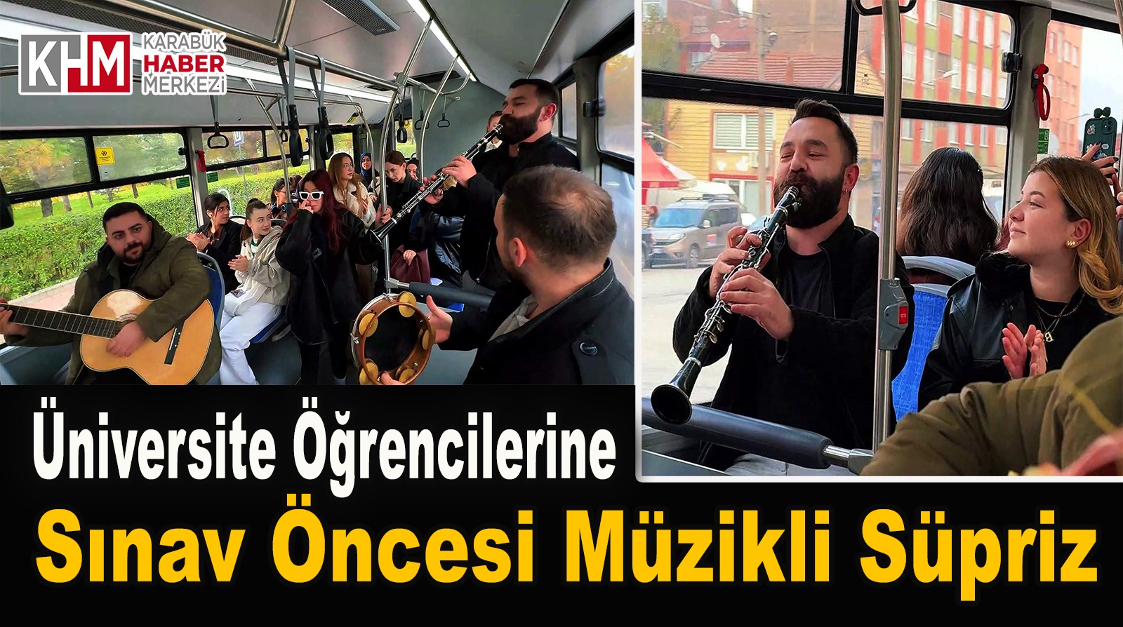 Üniversite öğrencilerine sınav öncesi müzikli süpriz