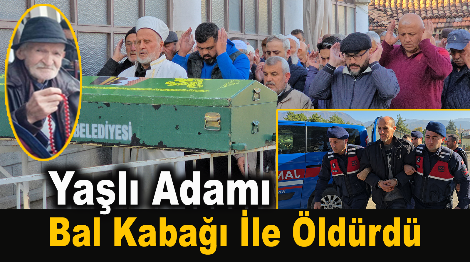 93 yaşındaki yaşlı adamı bal kabağı ile öldürdü