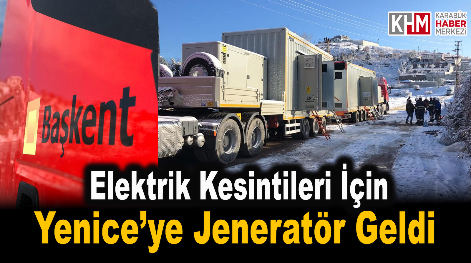 Kesinti İçin Jeneratör Geldi