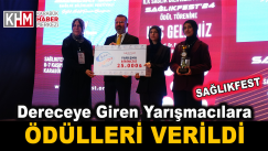 Türkiye’nin ilk SAĞLIKFEST’inde dereceye giren yarışmacılara ödülleri verildi