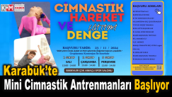 Karabük’te “Mini Cimnastik Antrenmanları” Başlıyor