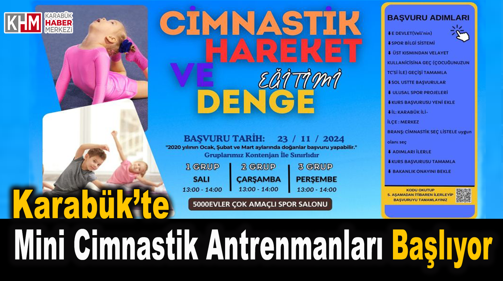 Karabük’te “Mini Cimnastik Antrenmanları” Başlıyor