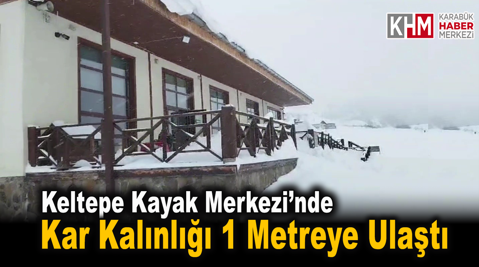 Keltepe Kayak Merkezi’nde Kar Kalınlığı 1 Metreye Ulaştı