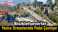 Bisikletseverler Yenice ormanlarında sonbahar renkleri için pedal çeviriyor