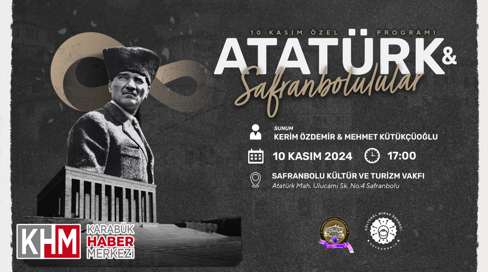 10 Kasım’da “Atatürk ve Safranbolulular” Programı Düzenlenecek