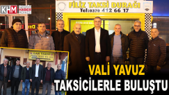 Vali Yavuz Taksicilerle Bir Araya Geldi