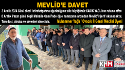 MEVLİD’E DAVET