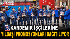 İşçilere Yılbaşı Promosyonları Dağıtılıyor