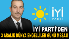 İYİ Parti’den 3 Aralık Dünya Engelliler Günü Mesajı