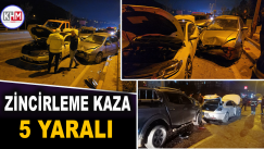 Karabük’te zincirleme kaza: 5 yaralı