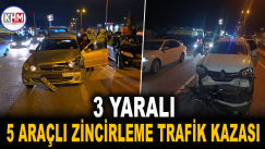 Karabük’te 5 araçlı zincirleme trafik kazası: 3 yaralı