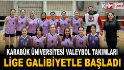 Karabük Üniversitesi voleybol takımları lige galibiyetle başladı