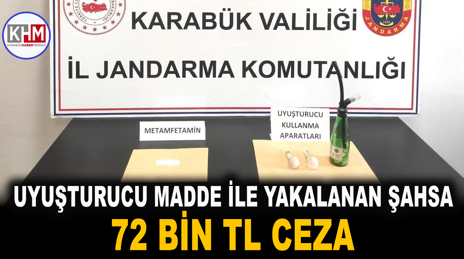 Üzerinde ve aracında uyuşturucu madde yakalanan şahsa 72 bin TL ceza