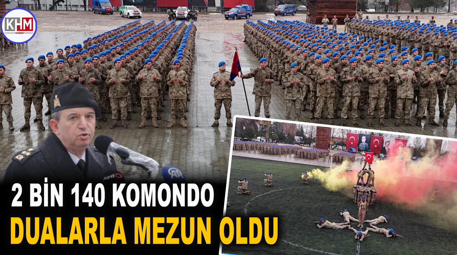 2 bin 140 komando dualarla mezun oldu