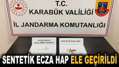 Karabük’te 20 adet sentetik ecza hap ele geçirildi