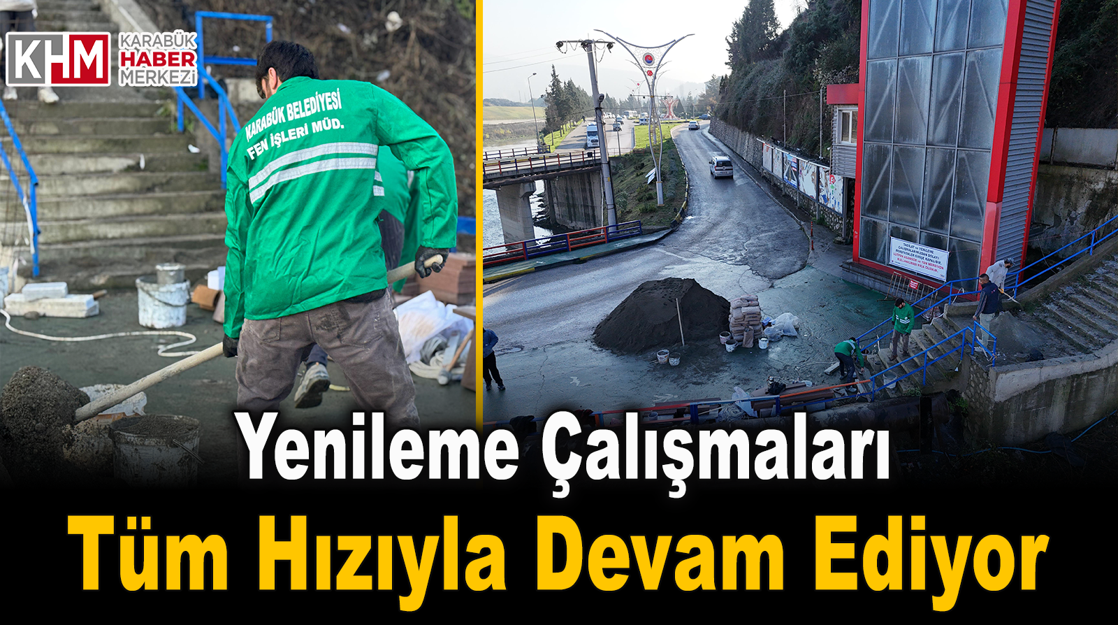 Kayabaşı Merdivenlerini Yenileme Çalışmaları Tüm Hızıyla Sürüyor