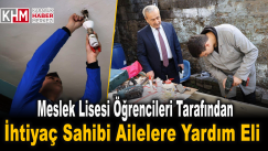 Meslek Lisesi Öğrencileri tarafından İhtiyaç Sahibi Ailelere Yardım Eli