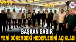 Başkan Sabır yeni dönemdeki hedeflerini açıkladı