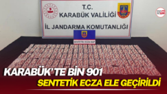 Karabük’te bin 901 sentetik ecza ele geçirildi