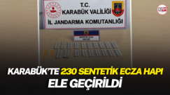 Karabük’te 230 sentetik ecza hapı ele geçirildi