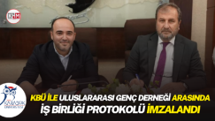 KBÜ ile Uluslararası Genç Derneği arasında iş birliği protokolü imzalandı