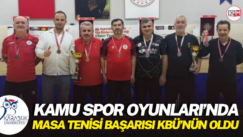 Kamu Spor Oyunları’nda masa tenisi başarısı KBÜ’nün oldu