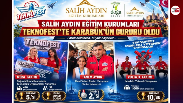 Karabüklü öğrenciler TEKNOFEST 2026’dan derecelerle döndü