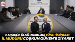 Karabük Ülkü Ocakları Yönetiminden İl Müdürü Coşkun Güven’e Ziyaret