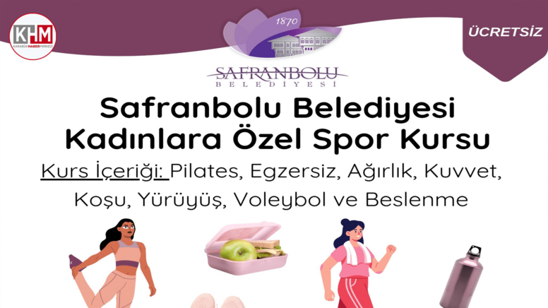 Safranbolu Belediyesinin kadınlara yönelik ücretsiz spor kurslarında kayıtlar devam ediyor