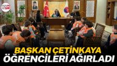 Başkan Çetinkaya öğrencileri ağırladı