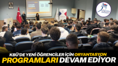 KBÜ’de yeni öğrenciler için oryantasyon programları devam ediyor