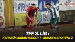 TFF 3. Lig: Karabük İdmanyurdu: 1 – Amasyaspor FK: 2