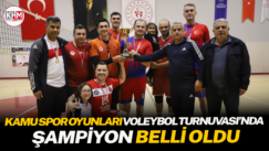 4. Kamu Spor Oyunları Voleybol Turnuvası’nda Şampiyon Belli Oldu
