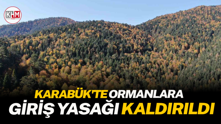 Karabük’te ormanlara giriş yasağı kaldırıldı