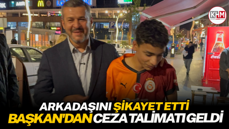 Arkadaşını şikayet etti, Başkan’dan ceza talimatı geldi
